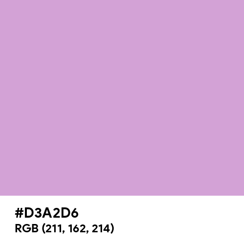 Tropical Violet (Hex code: D3A2D6) Thumbnail