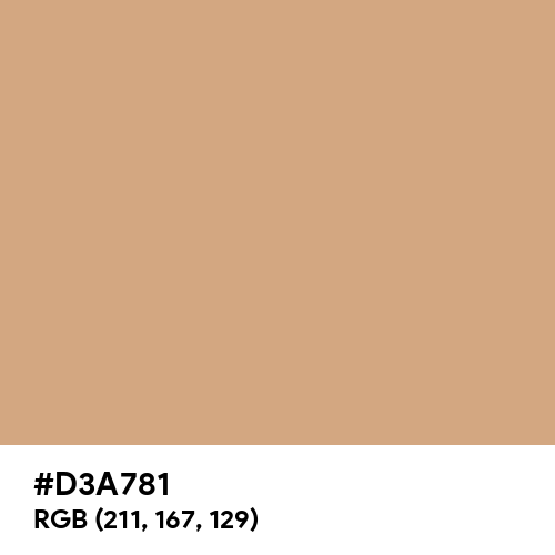 Light French Beige (Hex code: D3A781) Thumbnail