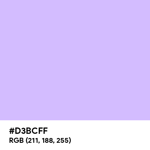 Lavender Blue (Hex code: D3BCFF) Thumbnail