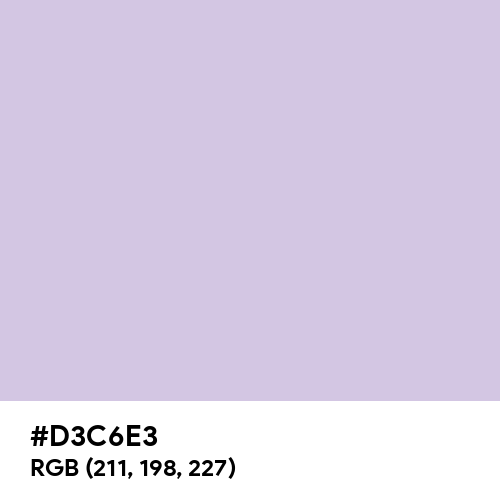 Languid Lavender (Hex code: D3C6E3) Thumbnail