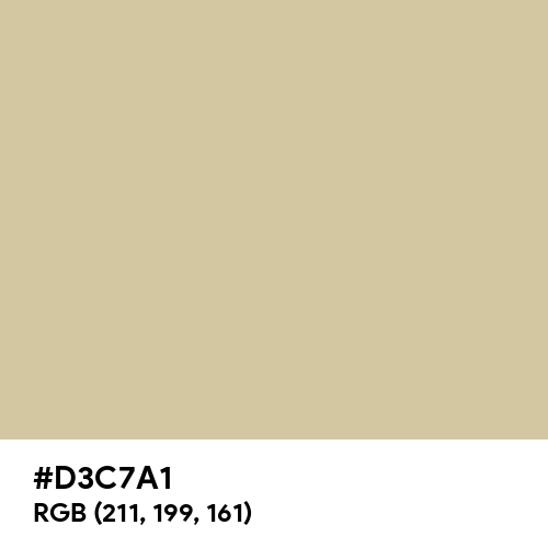 Pale Olive (RAL Design) (Hex code: D3C7A1) Thumbnail
