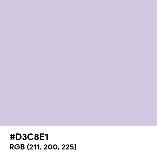 Languid Lavender (Hex code: D3C8E1) Thumbnail