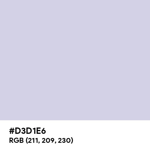 Languid Lavender (Hex code: D3D1E6) Thumbnail