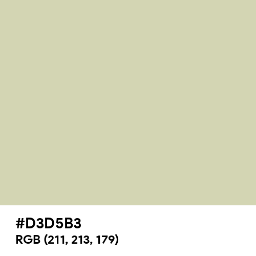Pastel Gray (Hex code: D3D5B3) Thumbnail