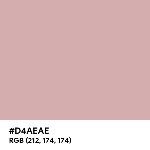 Pale Chestnut (Hex code: D4AEAE) Thumbnail