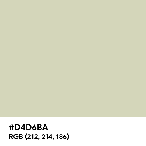 Pastel Gray (Hex code: D4D6BA) Thumbnail