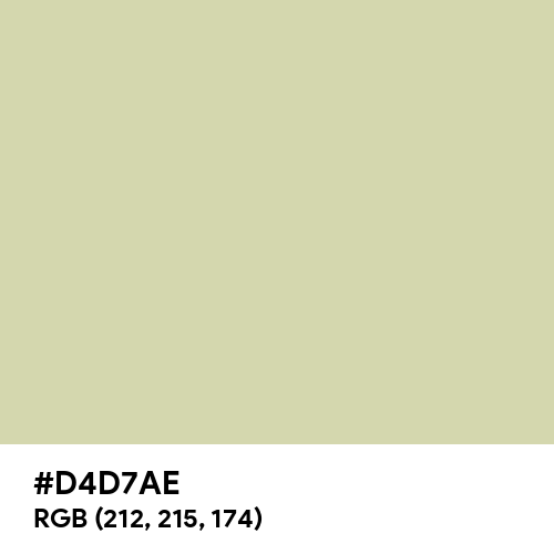 Pastel Gray (Hex code: D4D7AE) Thumbnail