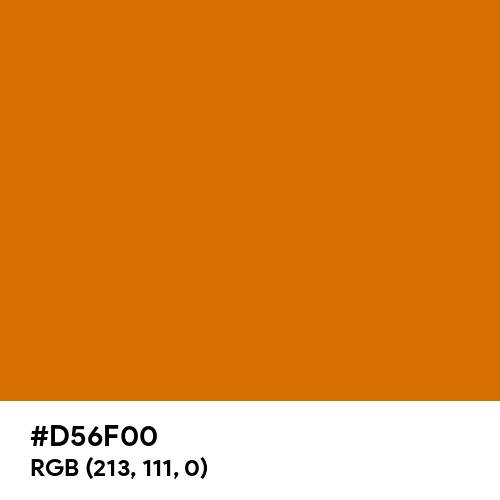 Yellow Orange (RAL) (Hex code: D56F00) Thumbnail