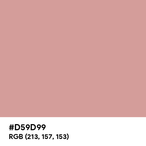 Parrot Pink (Hex code: D59D99) Thumbnail