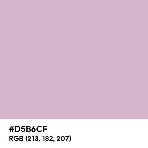 Pink Lavender (Hex code: D5B6CF) Thumbnail