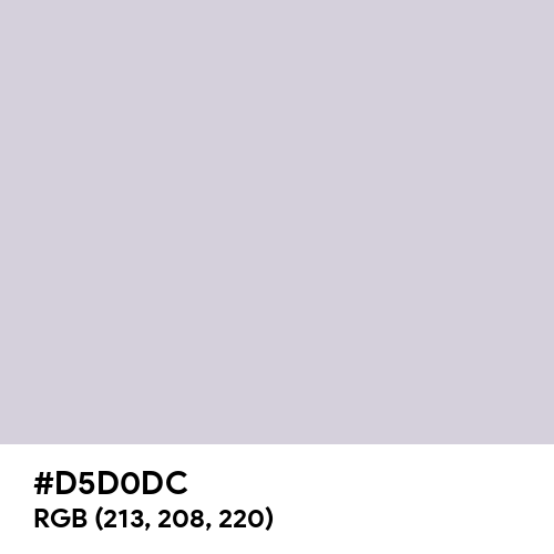 Languid Lavender (Hex code: D5D0DC) Thumbnail