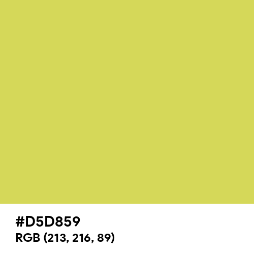 Yellow Plum (Hex code: D5D859) Thumbnail