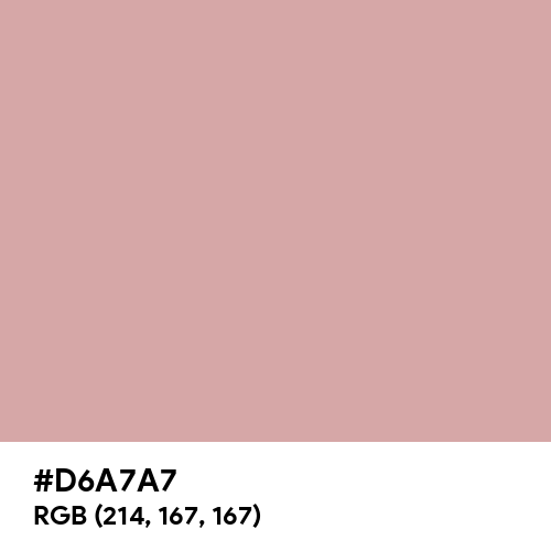Pastel Pink (Hex code: D6A7A7) Thumbnail
