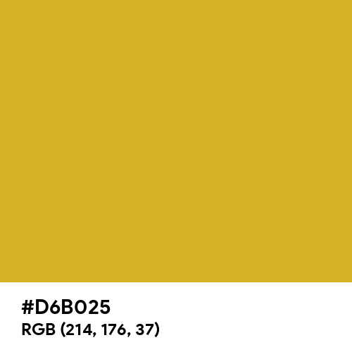 Lemon Yellow (RAL) (Hex code: D6B025) Thumbnail