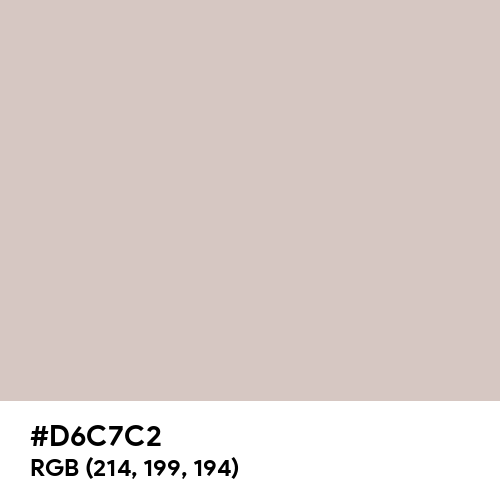 Pastel Gray (Hex code: D6C7C2) Thumbnail