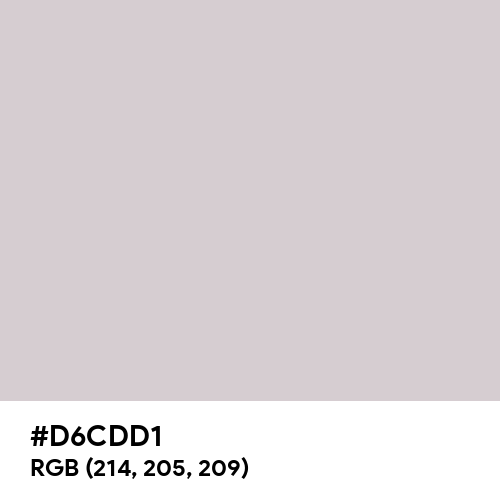 Light Gray (Hex code: D6CDD1) Thumbnail