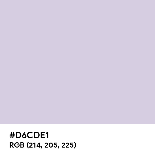 Languid Lavender (Hex code: D6CDE1) Thumbnail