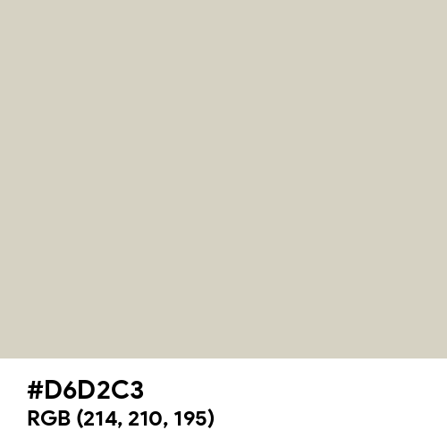 Pastel Gray (Hex code: D6D2C3) Thumbnail