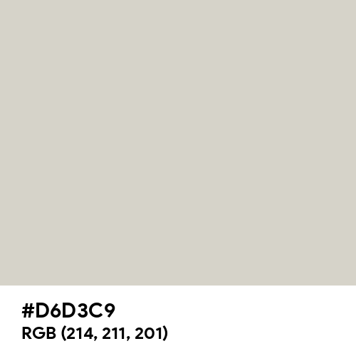 Pastel Gray (Hex code: D6D3C9) Thumbnail