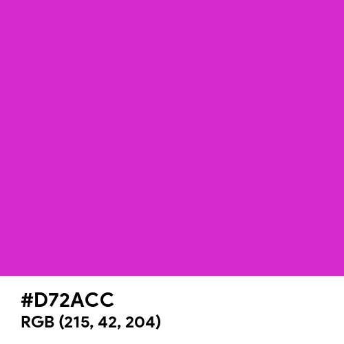 Steel Pink (Hex code: D72ACC) Thumbnail