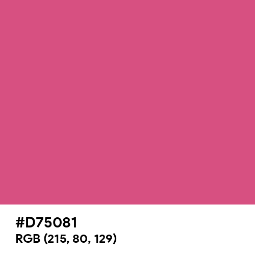 Diva Pink (Hex code: D75081) Thumbnail