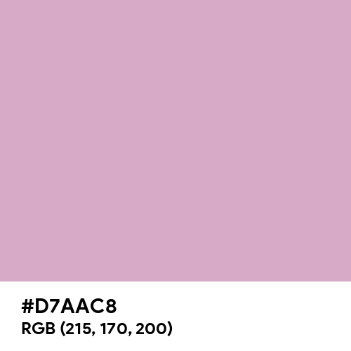 Pink Lavender (Hex code: D7AAC8) Thumbnail