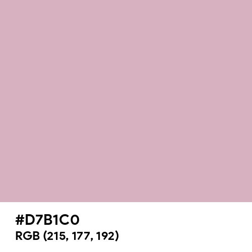 Pink Lavender (Hex code: D7B1C0) Thumbnail