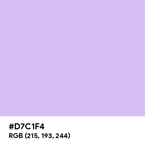 Pink Blue (Hex code: D7C1F4) Thumbnail