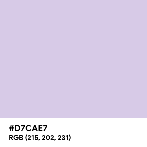 Languid Lavender (Hex code: D7CAE7) Thumbnail