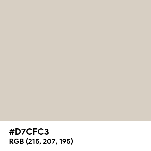 Pastel Gray (Hex code: D7CFC3) Thumbnail