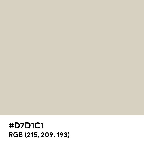 Pastel Gray (Hex code: D7D1C1) Thumbnail