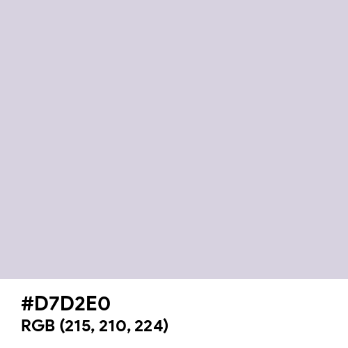 Languid Lavender (Hex code: D7D2E0) Thumbnail
