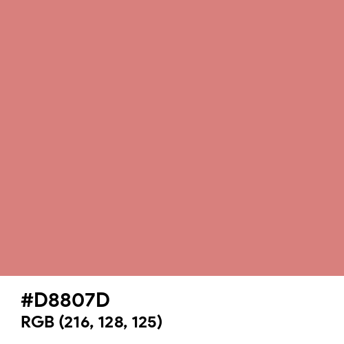 Mild Red (Hex code: D8807D) Thumbnail