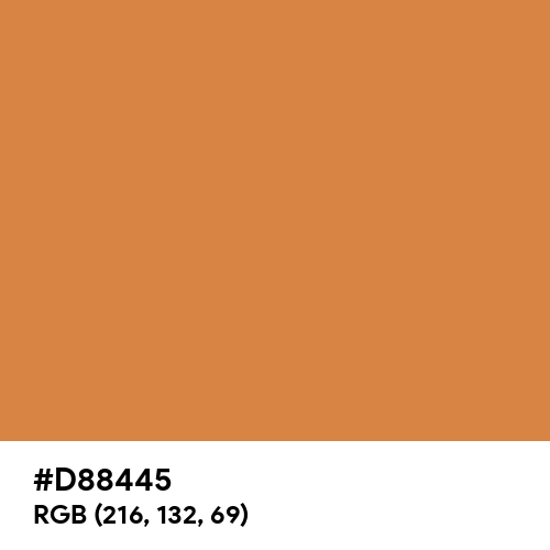 Comfort Orange (Hex code: D88445) Thumbnail
