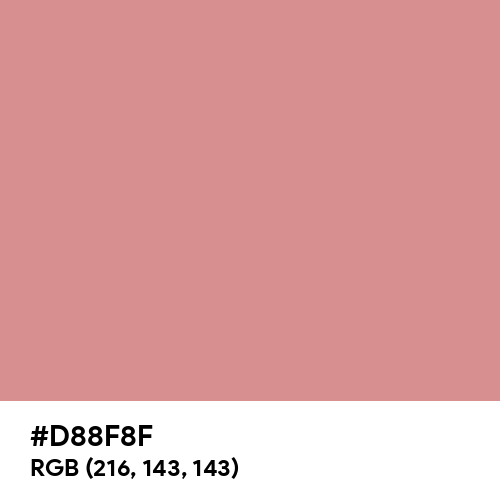 Shimmering Blush (Hex code: D88F8F) Thumbnail