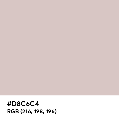 Pastel Gray (Hex code: D8C6C4) Thumbnail