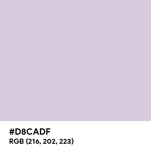 Languid Lavender (Hex code: D8CADF) Thumbnail