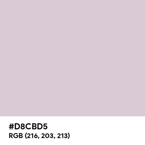 Languid Lavender (Hex code: D8CBD5) Thumbnail