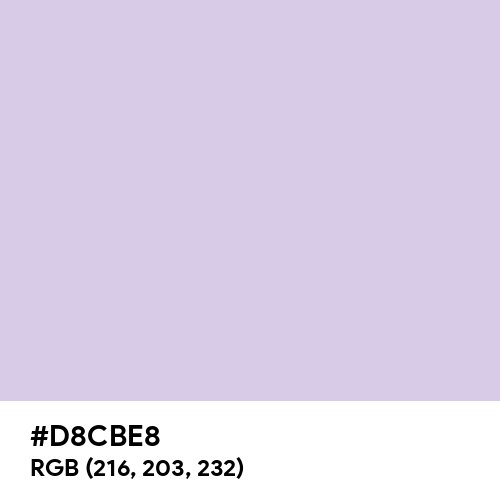 Languid Lavender (Hex code: D8CBE8) Thumbnail