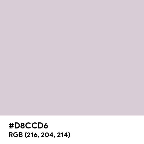 Languid Lavender (Hex code: D8CCD6) Thumbnail
