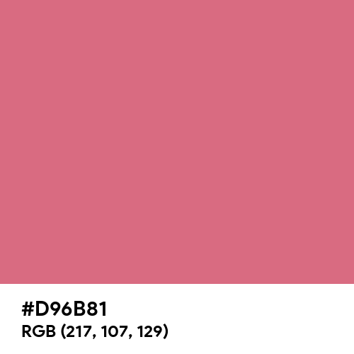 Candy Pink (Hex code: D96B81) Thumbnail