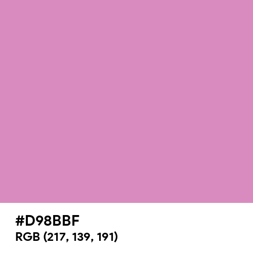 Middle Purple (Hex code: D98BBF) Thumbnail