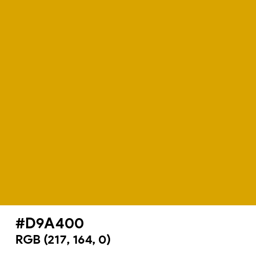 Golden Beryl Yellow (Hex code: D9A400) Thumbnail