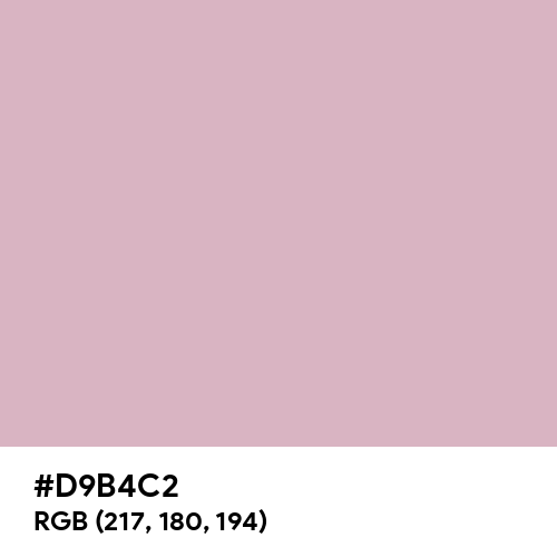 Pink Lavender (Hex code: D9B4C2) Thumbnail