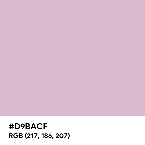 Pink Lavender (Hex code: D9BACF) Thumbnail