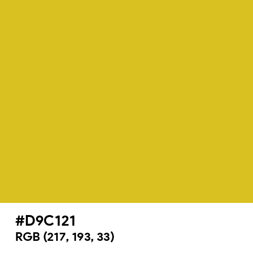 Persian Yellow (Hex code: D9C121) Thumbnail