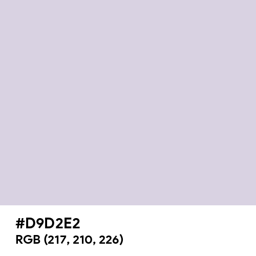 Languid Lavender (Hex code: D9D2E2) Thumbnail