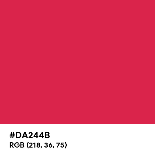 Cosmic Red (Hex code: DA244B) Thumbnail