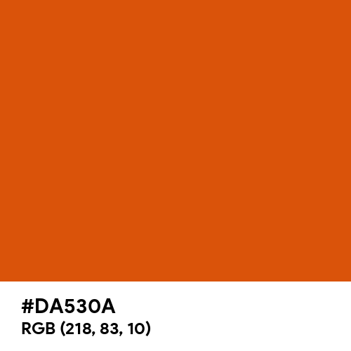 Traffic Orange (RAL) (Hex code: DA530A) Thumbnail