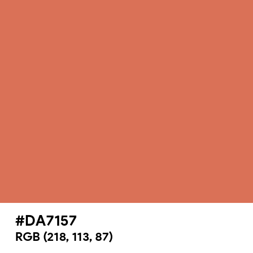 Mandarin Orange (Hex code: DA7157) Thumbnail